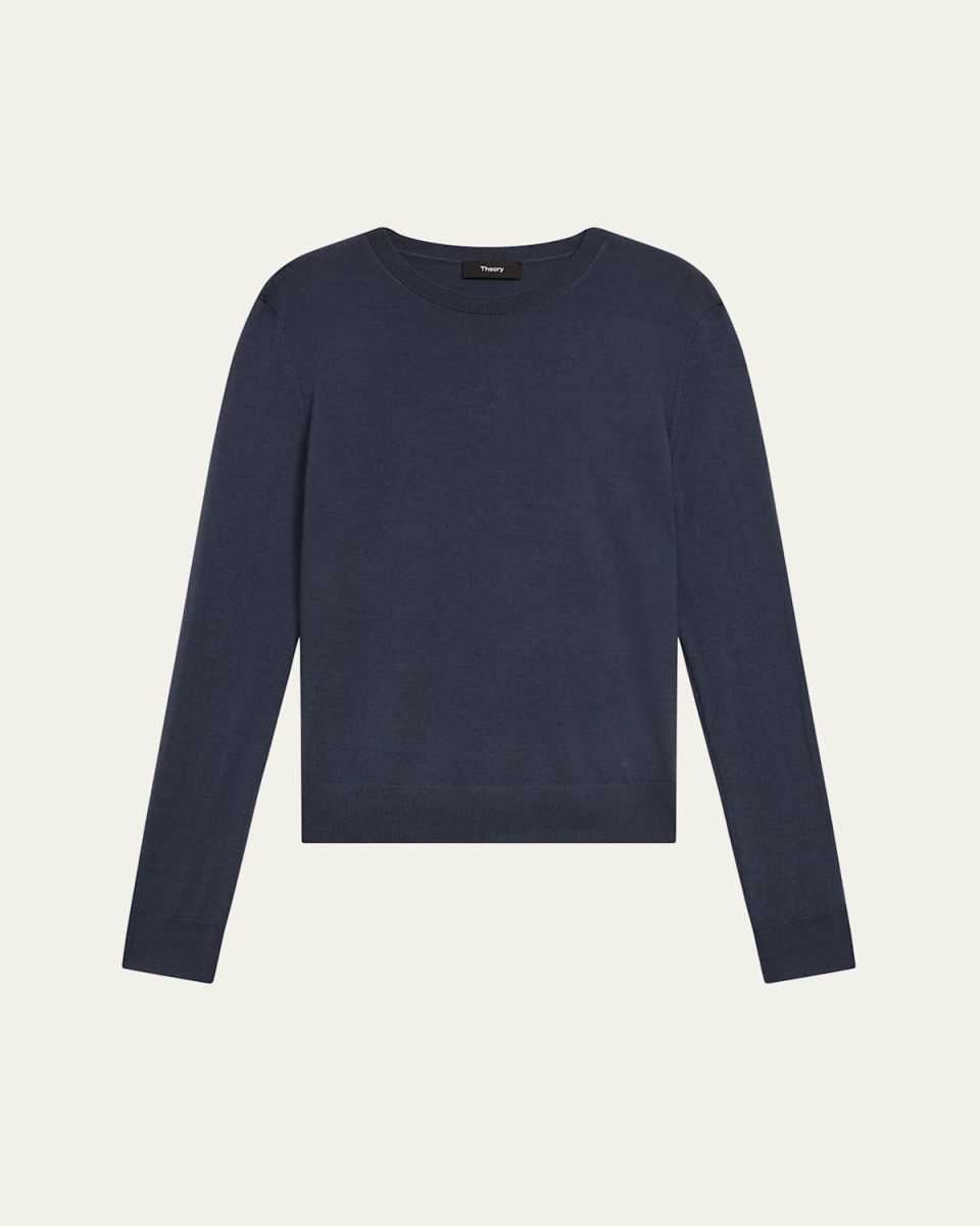 Regal Merino Wool Knit Crewneck Top
